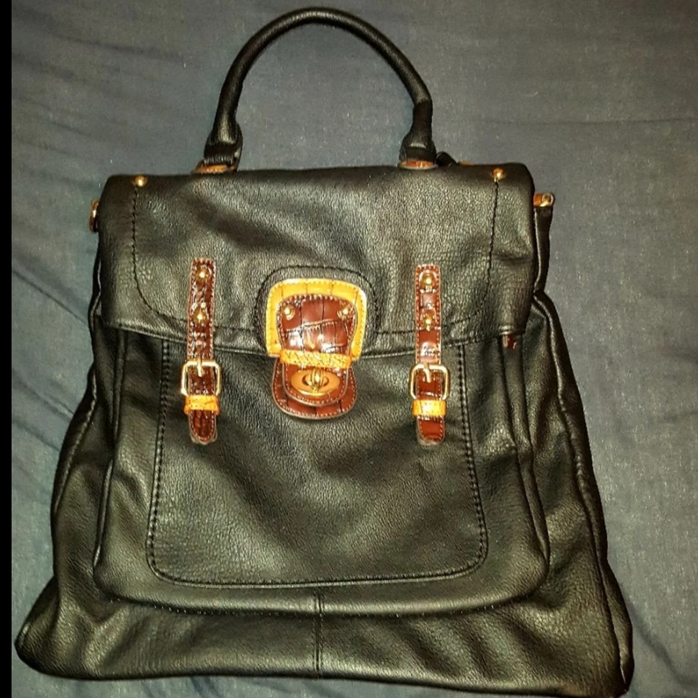 Black Rivet Handbag